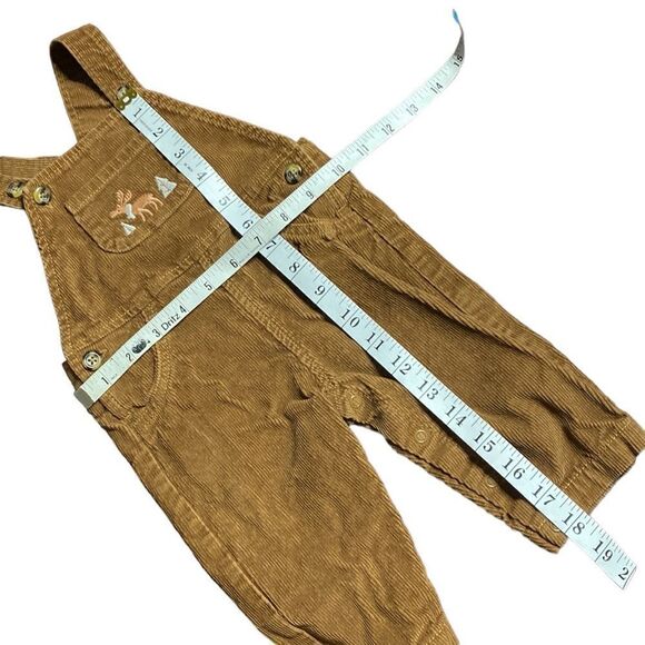 CARTER’S Cotton Corduroy Moose Embroidered Overalls - Picture 4 of 7